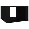 816553 vidaXL Bedside Table Black 57x55x36 Cm Engineered Wood
