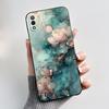 Black Case For Itel P33 Plus Bumper Soft Silicone Jelly Shell Anime Popular Sunflower Wildflower Painted Shockproof Cover