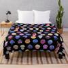 Undersea Blanket,Magic Glowing Jellyfish Underwater Blanket Soft Warm Blankets for Bed Couch Sofa Lightweight Travelling Camping
