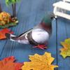 1/2PCS Gift Desktop Ornaments Photography Props Imitation Animal Dove Model Simulation Grey Pigeon Artificial Birds