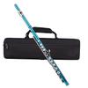 Closed Hole C Flute 16 Keys Cupronickel Nickel plated Wind Instrument with Carry Case Flute Stand Gloves Cleaning Cloth