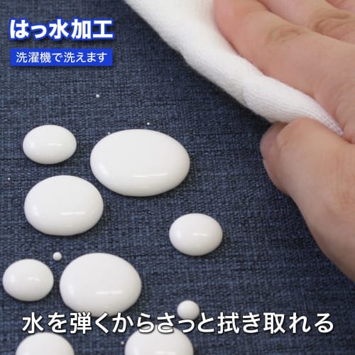 Sanbelm Pally Placemat, Water-Repellent, Reversible, Washable, 40x30cm, Navy/Gray, TU23030