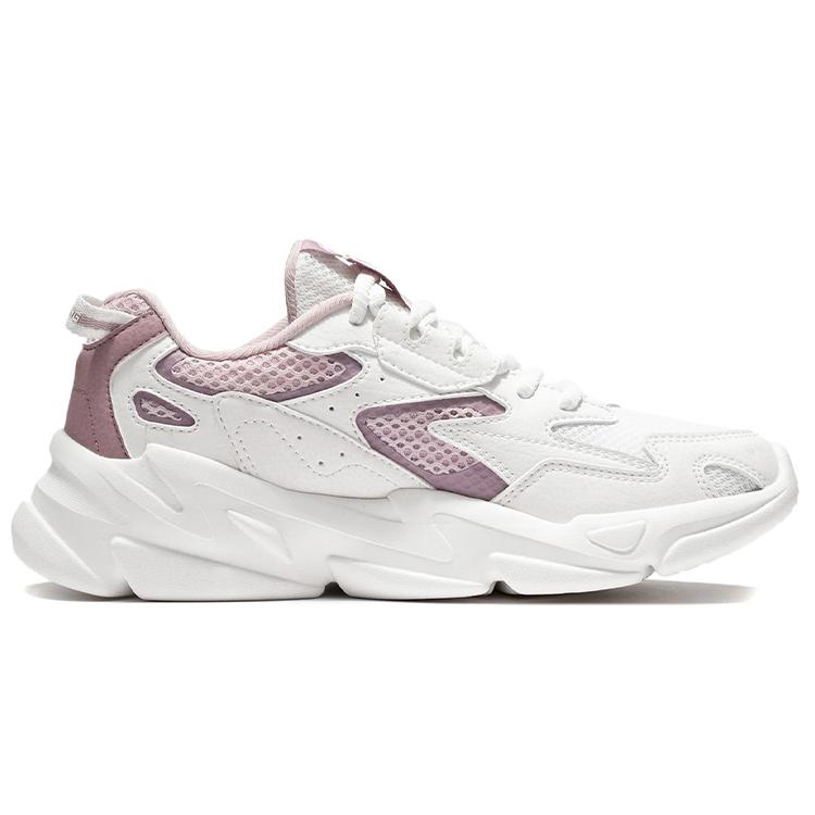 Li Ning Still Shadow Low Top Sports Casual Shoes Women's White Purple AGLS054-3