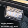 Reflective Car Windshield Cover Quilted Silver Panel for Outdoor Parking Sun Shade Snow Ice and Debris Defense