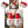 Cozy And Warm Christmas Santa Themed Home Slippers For Men And Women In Thick Non-slip Design
