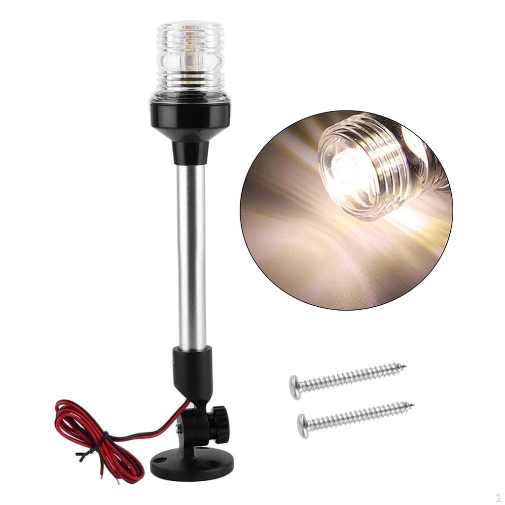 Down Stern Light Anchor White LED Boat Waterproof 360° 2NM Visibility for Fishing