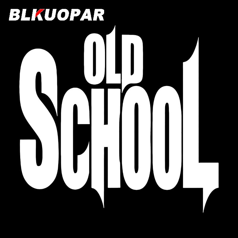 BLKUOPAR for Old School Car Stickers Fashionable Simple Decals Waterproof Sunscreen Windows RV Motorcycle Decor Car Styling