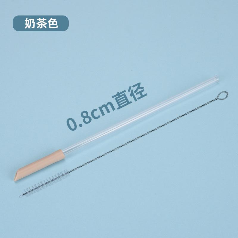 0.8Cmtritan Telescopic Straw Multi-Color Optional Set Milk Tea Beverage Reusable Water Cup Straw