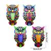 Delicate Owl Wall Statue Figurine Wall Figurine Wall Decorative Prop Iron Material Owl Wall Statue Owl Wall Figurines