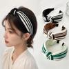 Chic Hair Hoop French Style Striped Headband Fashion Knotted Headband  Daily Wear