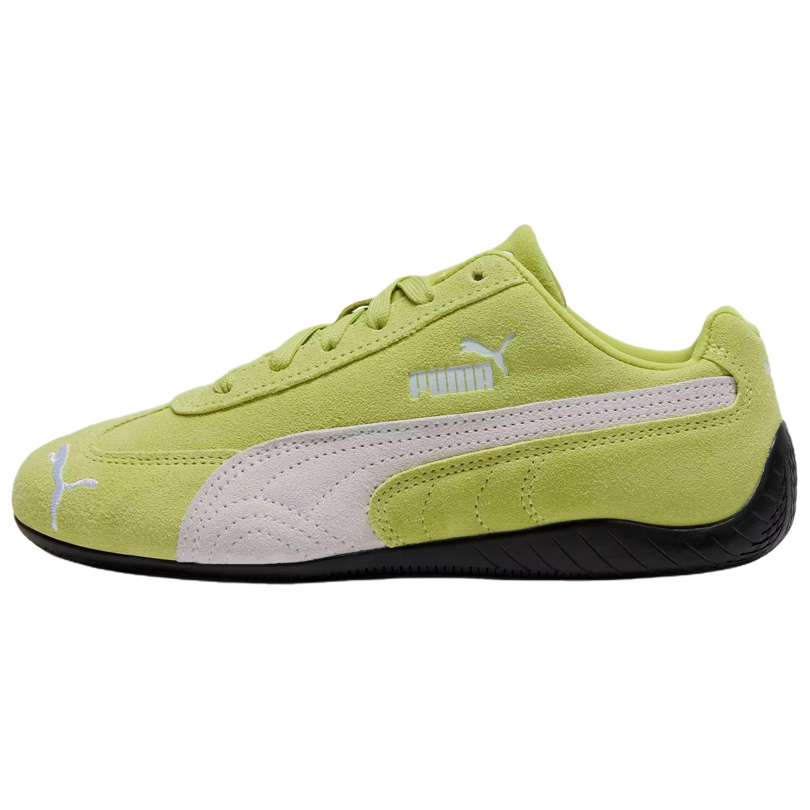 

New PUMA Speedcat Collection Anti Slip Wear Resistant Low Top Casual Shoes Women s Green White 400986-26 38.5