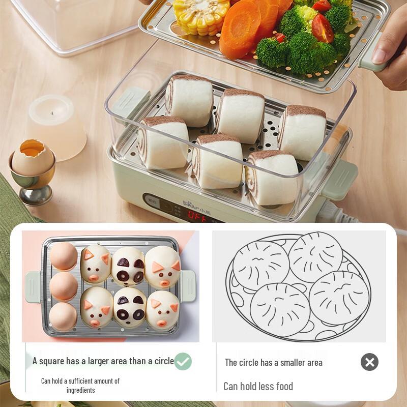 BEAR Multi-functional Electric Egg Cooker & Steamer