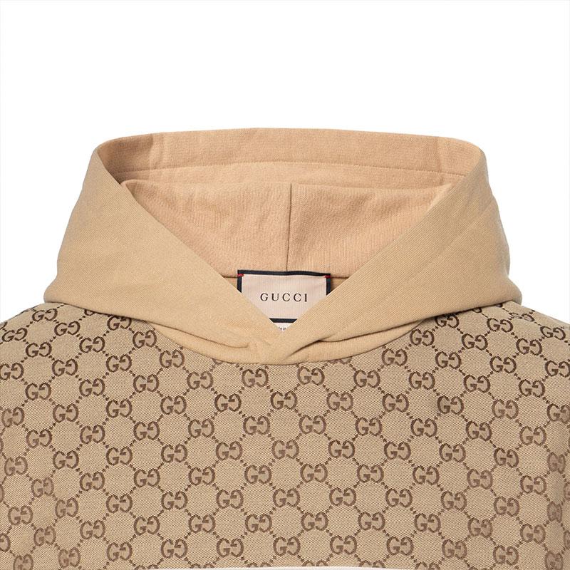 Gucci Sweatshirts Men's Khaki Hooded (Non-detachable) Moderate 768487-XJF35-2184