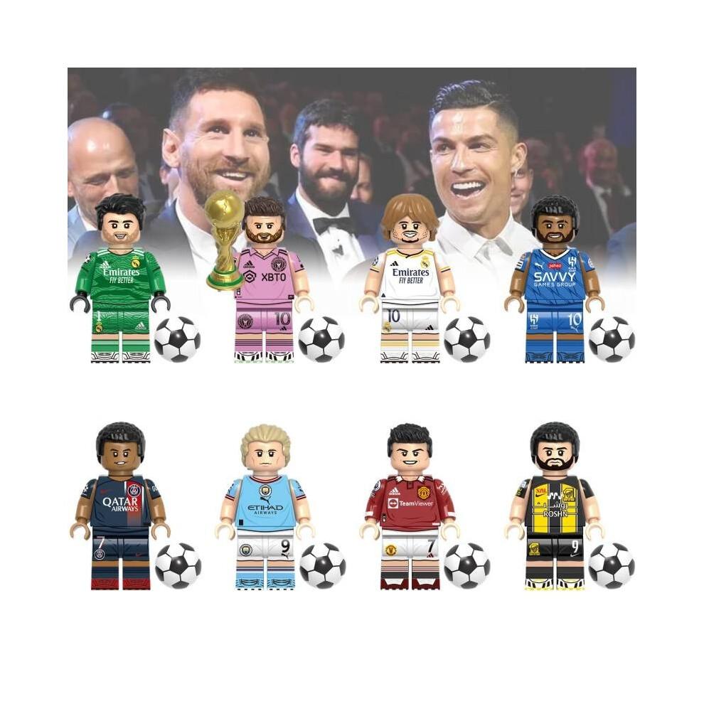 (Haaland)Soccer Super Star Building Block Toy Messi Ronaldo Mini Figure Doll Plastic Abs