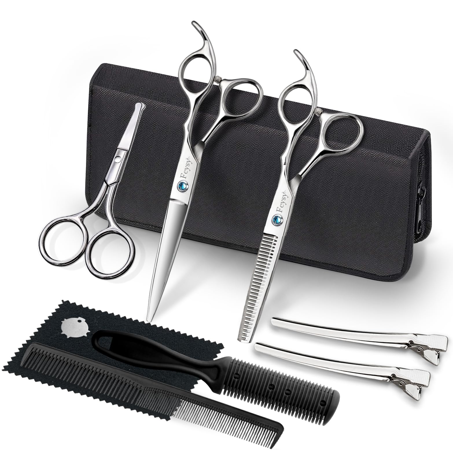 

Hair Scissors Thinning Hair Scissors Fcysy Professional Barber Scissors Haircutting Scissors Haircutting Scissors Salon Blending Scissors Set, Kit,