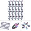 200pcspack Flatback Acrylic Resin Sewing Shiny Crystal With Hole Craft Accessories(#3)