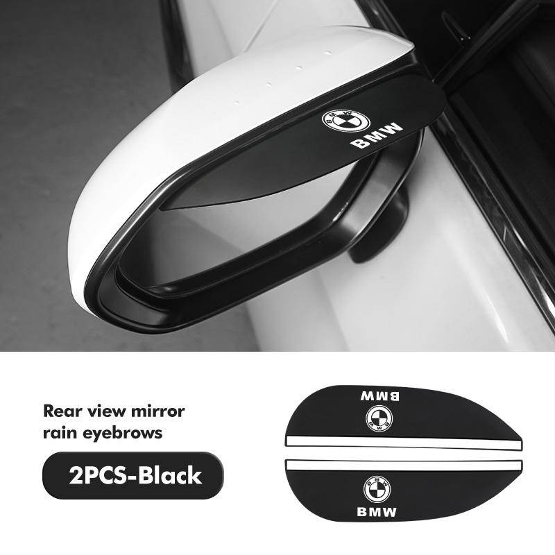 2pcs Car Sun Visor Rearview Mirror Rain Eyebrow Shield Sticker For BMW M Sport M2 M3 M4 M5 M6 E46 E90 E60 F10 F20 E87 X3 X6 QH9