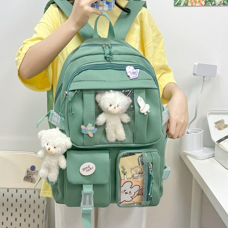 Stylish Large Capacity Korean Ulzzang Cartoon Backpack for Teen Girls