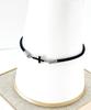 Glory_Arden [Unisex] Cross Point Leather Bracelet / Ghmb-234