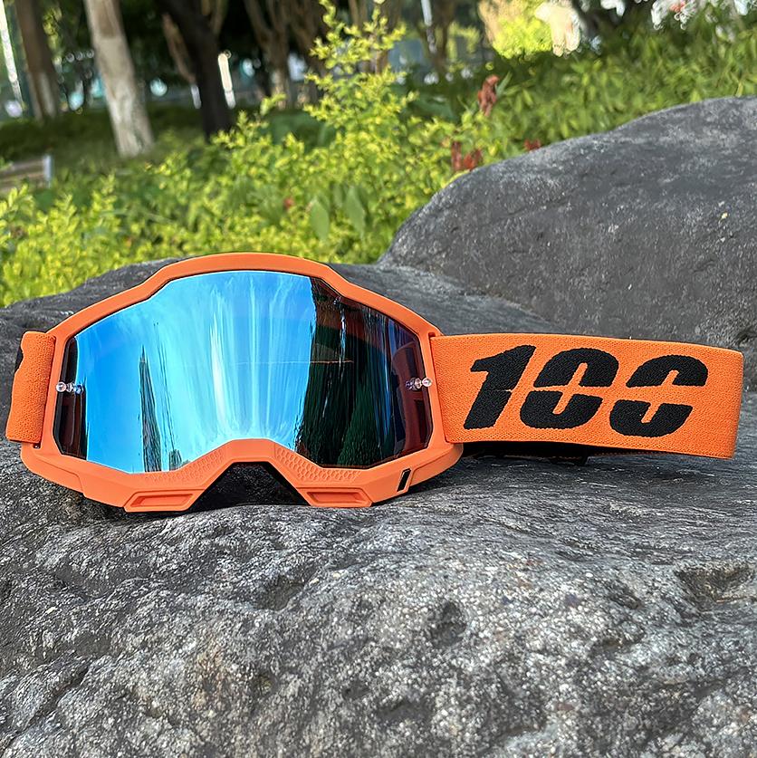 100 Motorcycle Goggles Cycling Glasses Outdoor Off-Road Ski Sport MX ATV Dirt Bike Racing Glasses Motocross Goggles Bike Google