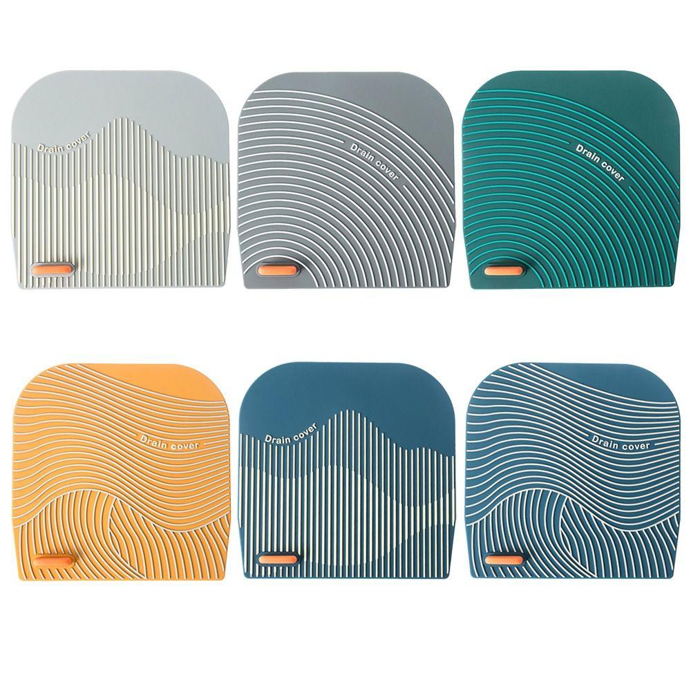 Soft Floor Drain Cover Insect-proof Sink Seal Mat Portable Sewer Pipe Cover Bathroom Accessories
