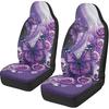 Purple Butterfly Galaxy Auto Car Seat Cover for Cars, Trucks, Vans, SUV, Vehicle Seat Cover Auto Saddle Blankets Driver Seat Protector Covers Full