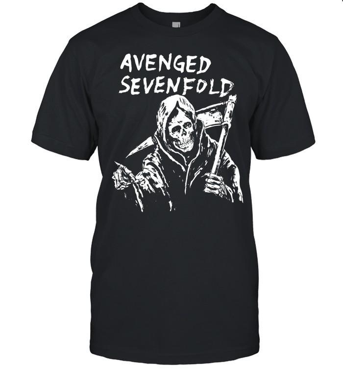 Avenged Sevenfold T Shirt Band Logo Grim Reaper Metal Tee