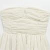 2025 Spring/Summer Women's Slim Strapless Mesh Dress