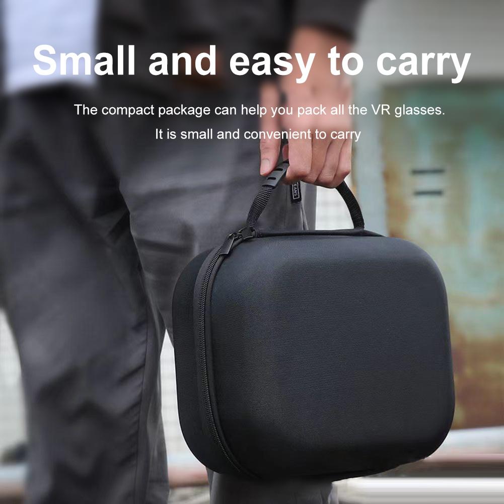 Aufbewahrungstasche Brillen Helm Reise Tragetasche Stoßfest Schutzhülle Tasche Organizer Doppelreißverschluss für Pico Neo3/Pico Neo4