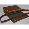 Mens Genuine Leather Cowhide Brown Crossbody Shoulder Satchel Messenger Bag....