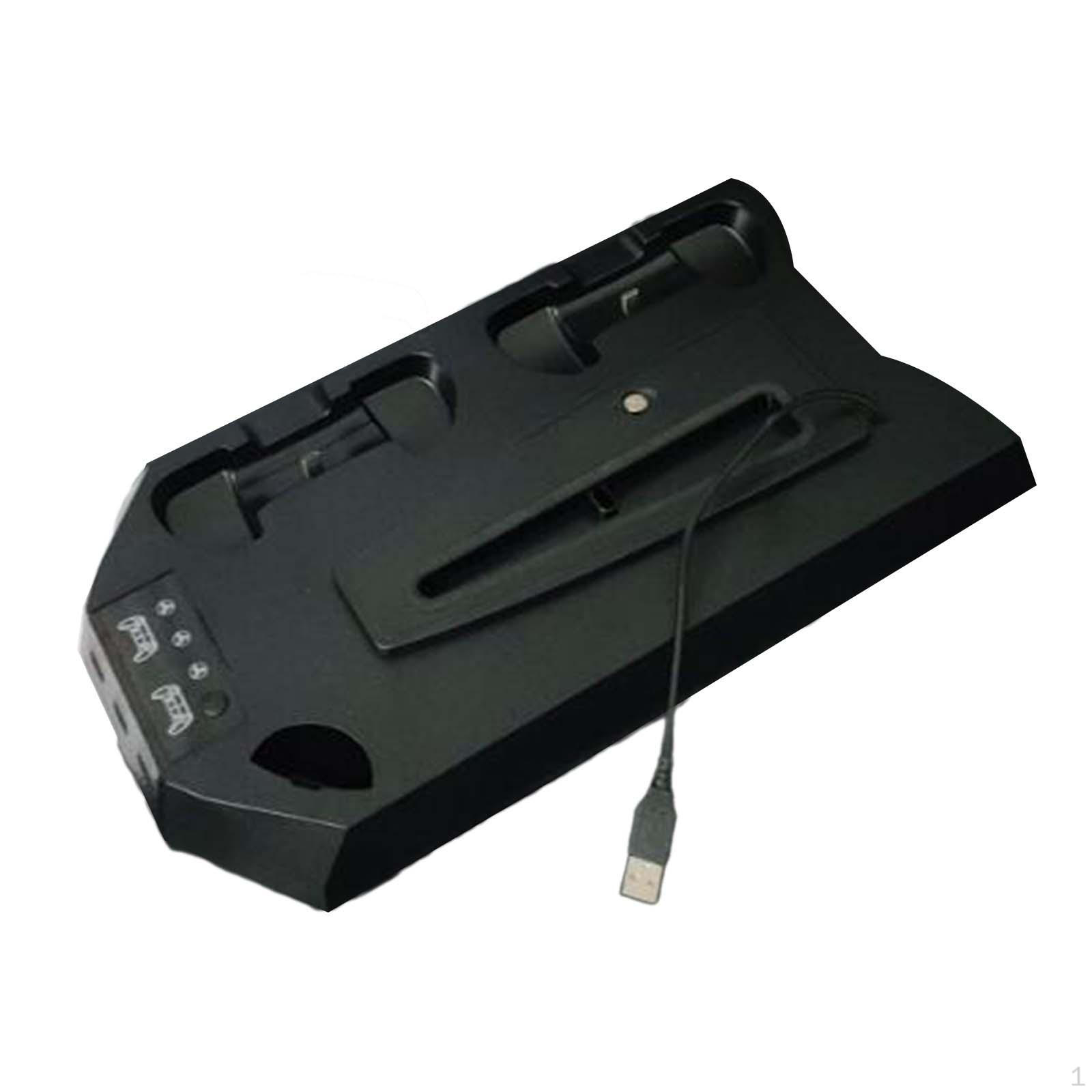 

Подставка для зарядки с охлаждающим вентилятором, светодиодный контроллер, зарядное устройство, принадлежности для игровой консоли, подарок для мужчин, 3 уровня чёрный