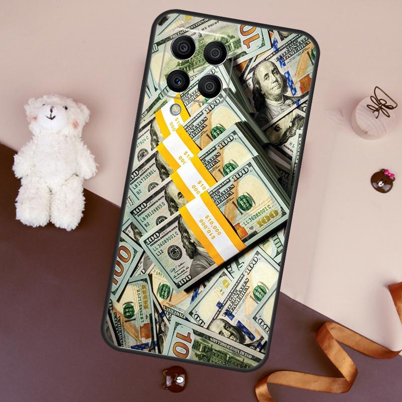 Banknote Dollar Cash Money Case For Samsung Galaxy M11 M31 M21 M53 M13 M32 M52 M15 M35 M55 M14 M34 M54 M06 M16 M36 M56