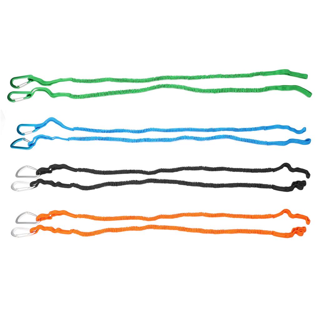 2 peças Leash de Remo de Caiaque Cinta Elástica Cordão Corda para Caiaque Remo Barco Canoagem Vara de Pesca Ro