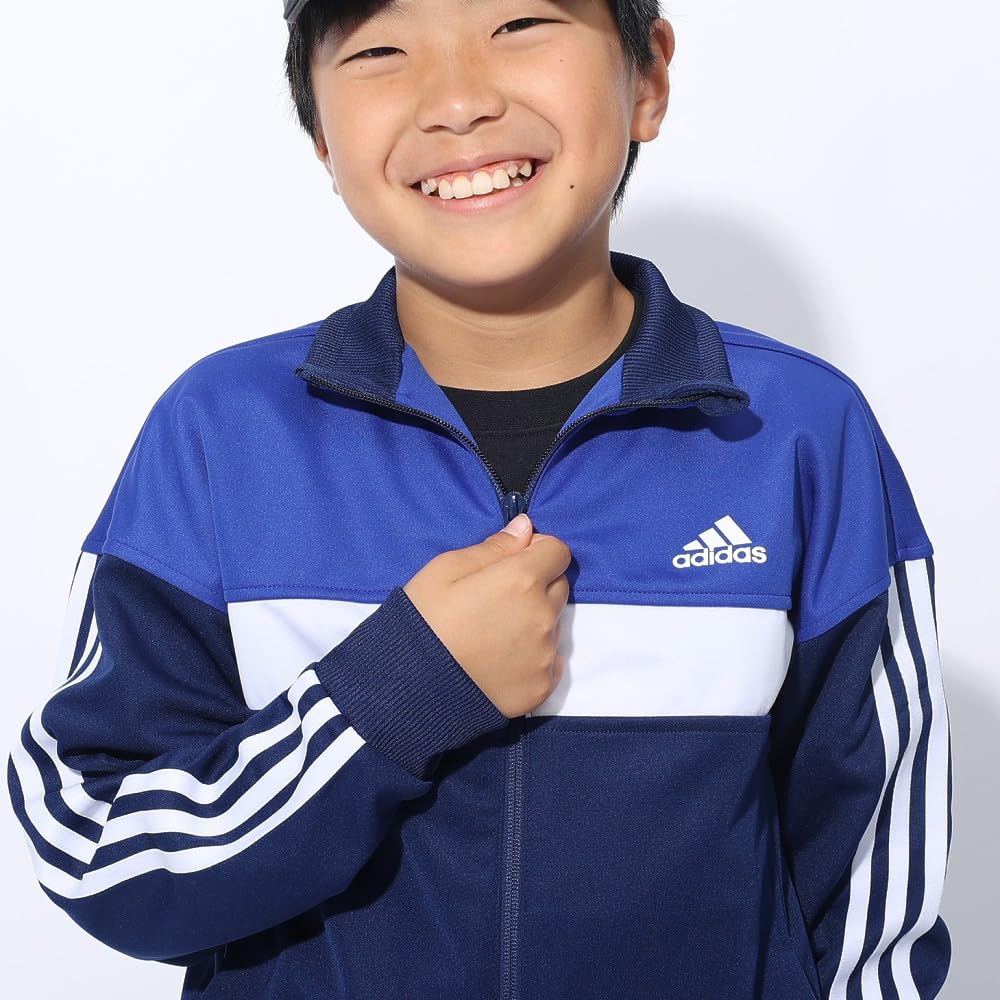 Adidas Essentials TIB Size Dark Blue Size 160 Kids' Warm-Up Jacket, Unisex, JSY39, (IS5172),