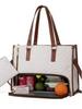 New Arrival: Insulated Lunch Bag - Large Capacity, Two-in-One Tote for Office Workers