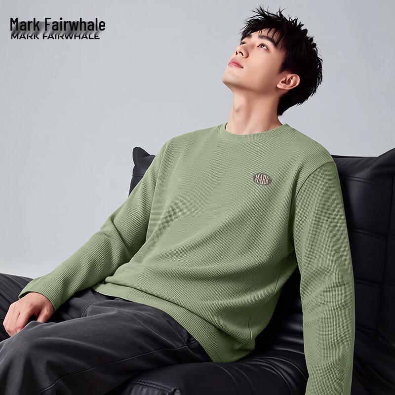 Mark Fairwhale Waffle Knit Long-Sleeve Crew Neck T-Shirt