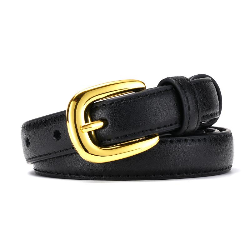 Women's Belt, Pin Buckle, Small Belt, Small Clear Female Slim Korean Style Lady's Belt Belt