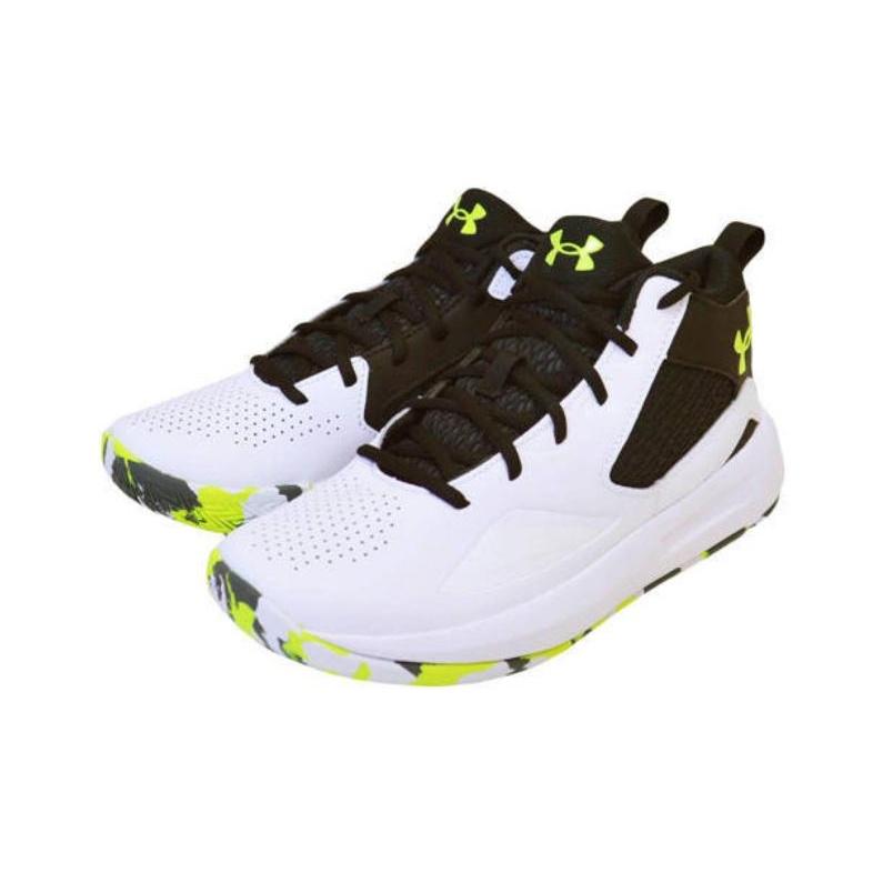 Under Armour Lockdown 5 Bianco Nero Uomo Sneakers 3023949-102
