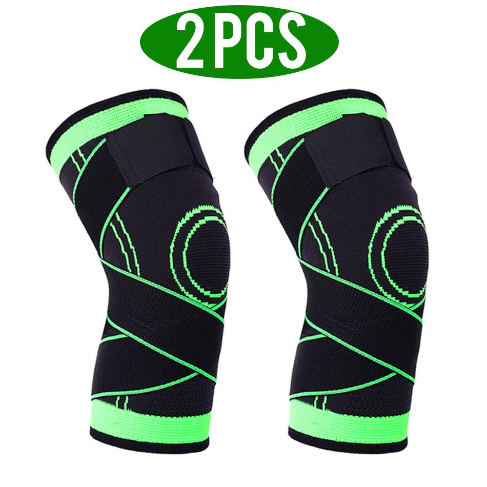 2 PCS Knee Pads Braces Sports Support Kneepad Men Women for Protector Fitness Compression Sleeve
