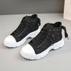 Fashion 2025 New Shoes for Women Canvas Shoe Summer Personality Women's Casual Sneakers Fsahion Luxury Lace-up Platform Skateboard Shoes