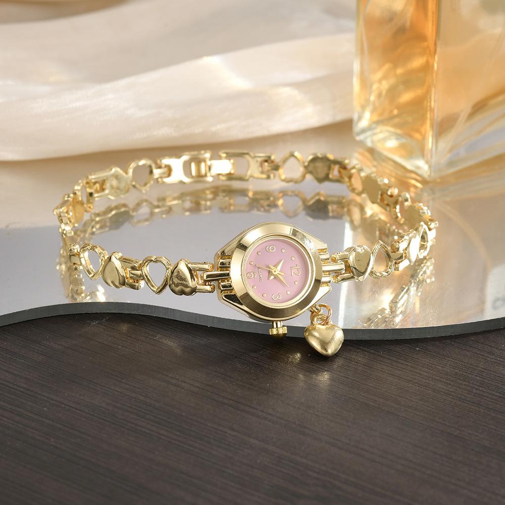 New Elegant Alloy Quartz Pendant Watch Bracelet Fashion Women's Watch Small Dial