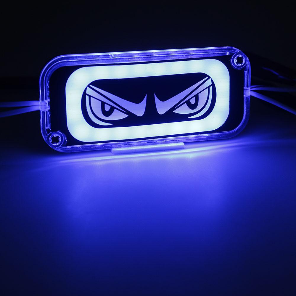 

1pcs RGB Led Evil Eye Module Demon Eye Strobe Warning Light Flashing Emergency Lamp синій