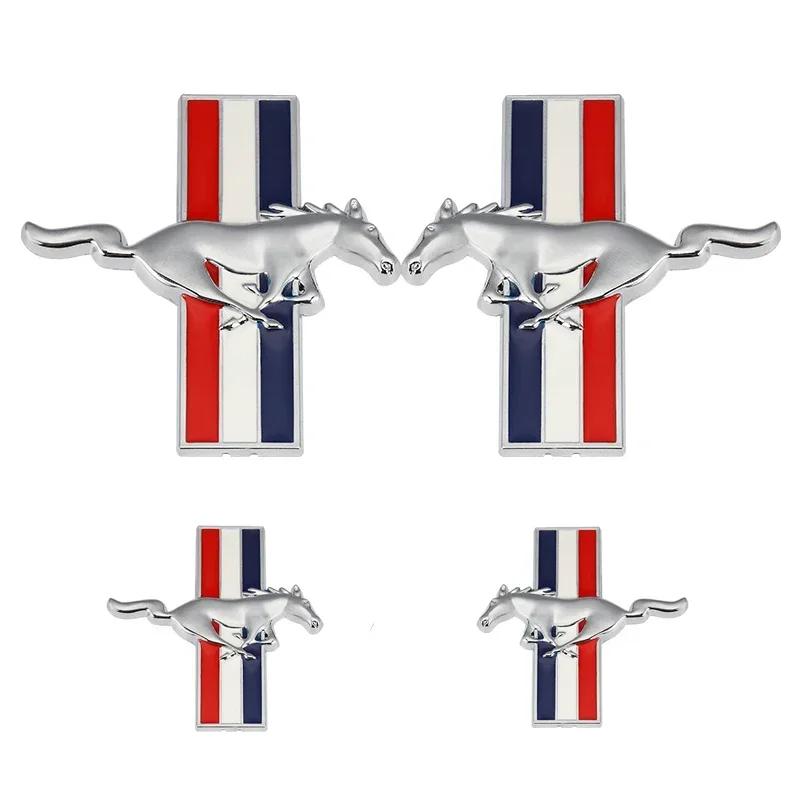 Autosticker Ford 1 stuk Auto Zijembleem Badge Stickers Kofferbak Decal voor Ford Mustang GT 350 370 500 Shelby Cobra Mondeo Focus 2 3 F-