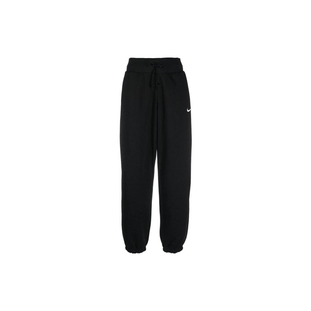 Nike Womens Phoenix Fleece High-Waisted Oversized Sweatpants Black/Sail Women Streetwear DQ5887-010