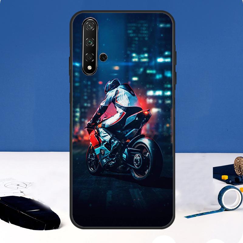 Neon Motorcycle Biker Case For Huawei Nova 3i 8i 11i 11 Pro 9 10 SE 5T Y60 Y61 Y70 Y90 Y91 P20 P30 P40 Lite Cover
