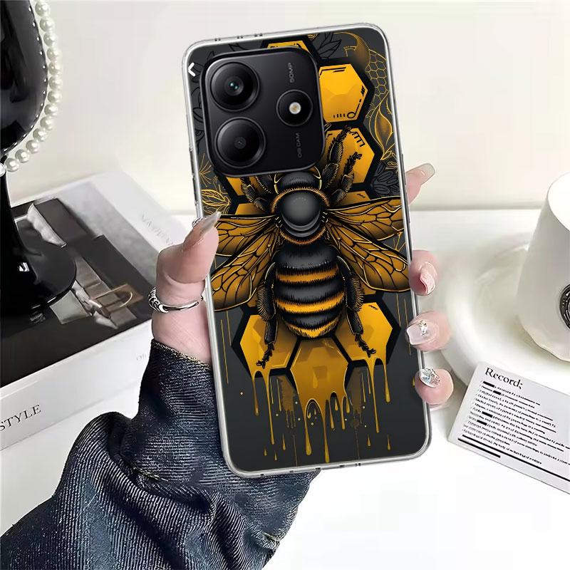 Bienenstock Honig Tier Weiche Handyhülle Für Xiaomi Redmi Note 15 14 14S 13 12 Pro Plus 12S 11 11S 11E 10 10S 11T 5G Hüllen Coqu