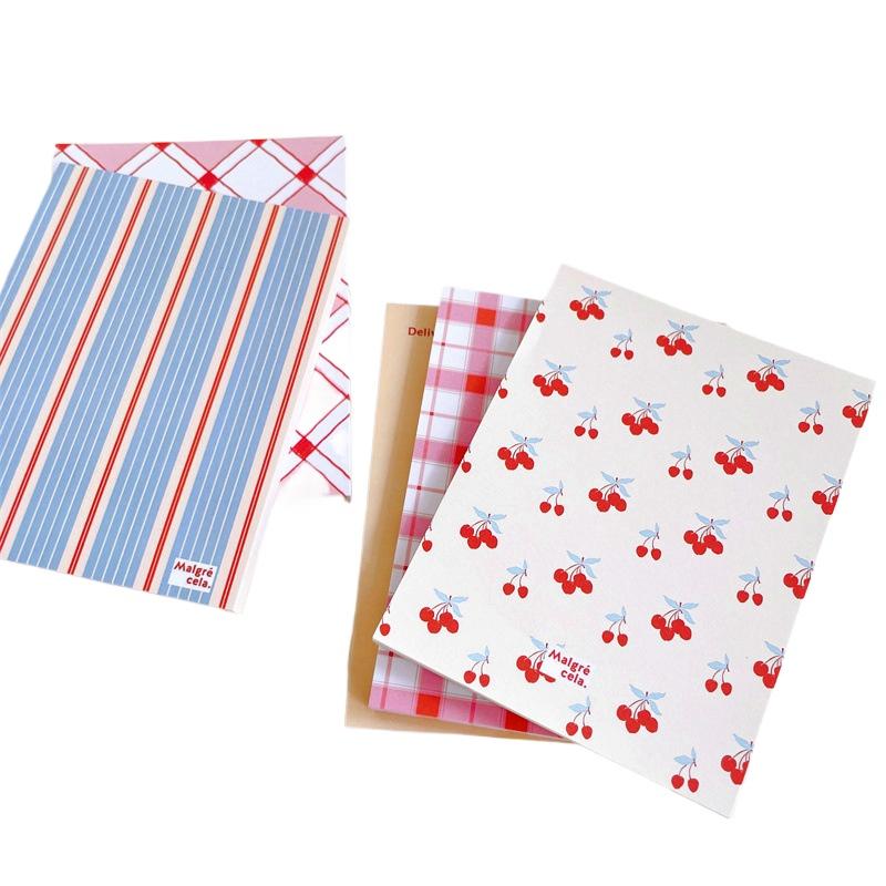 Office School Supplies Ins Same Korean Cherry Geometric Shape Message List Sticky Note Book Student Note Paper Kawai Stationery