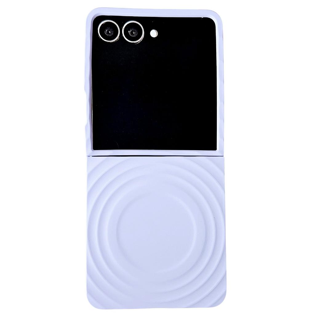 For Samsung Galaxy Z Flip7 5G Magnetic Case Skin-Touch Wave Teature Hard PC Phone Cover