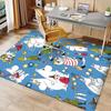 Moomin Cartoon Printed Absorbent Washable Carpet,Non-Slip Bathroom Mats,Kitchen Rugs,Living Room Entrance,Camping Picnic Rugs