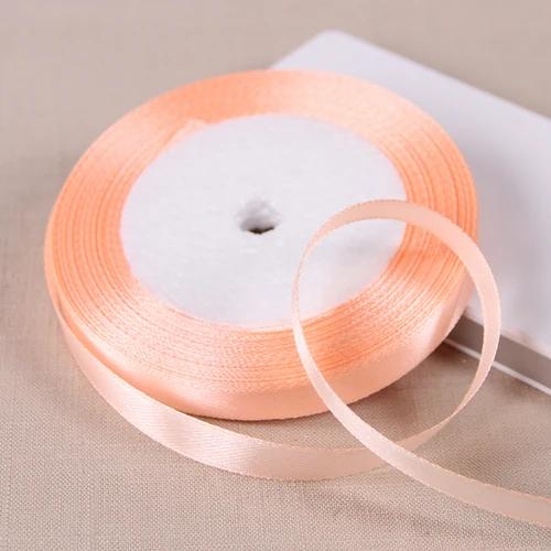 10mm Satin Ribbons DIY Wedding Birthday Party Artificial Silk Roses Crafts Supplies Sewing Acces Scrapbooking Material 25Yards